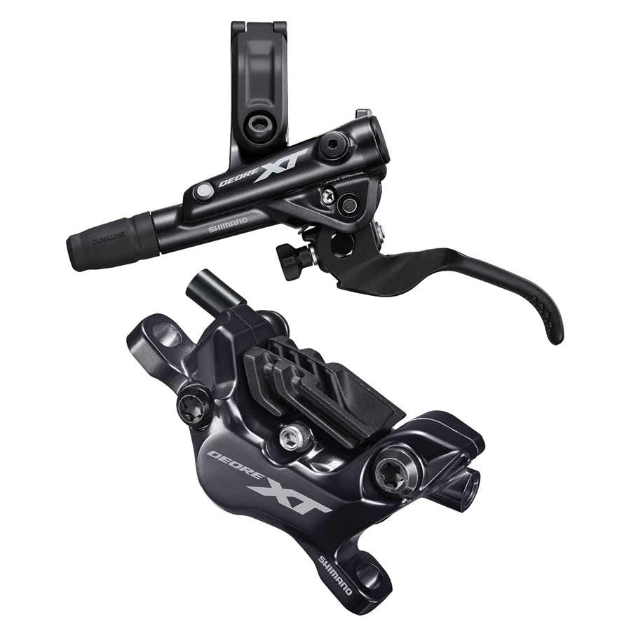 Shimano XT M8100 brake lever and M8120 4-piston hydraulic disc brake caliper